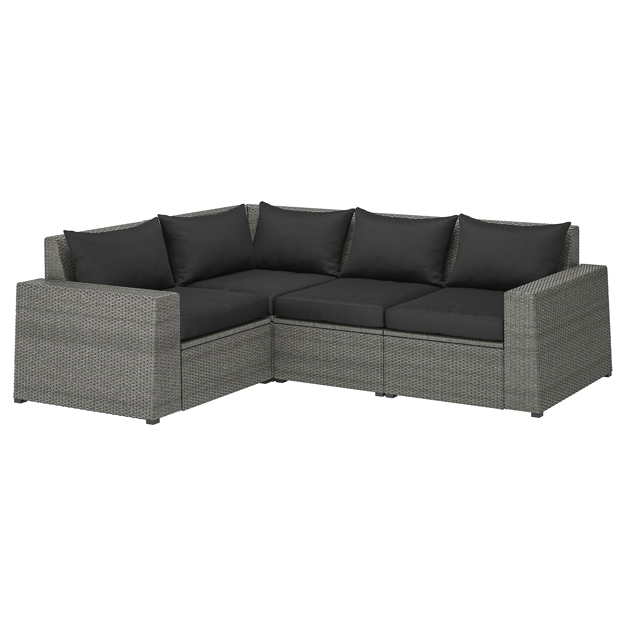 SOLLERÖN 3�lü kanepe ve tekli koltuk koyu gri IKEA Yaz Ürünleri