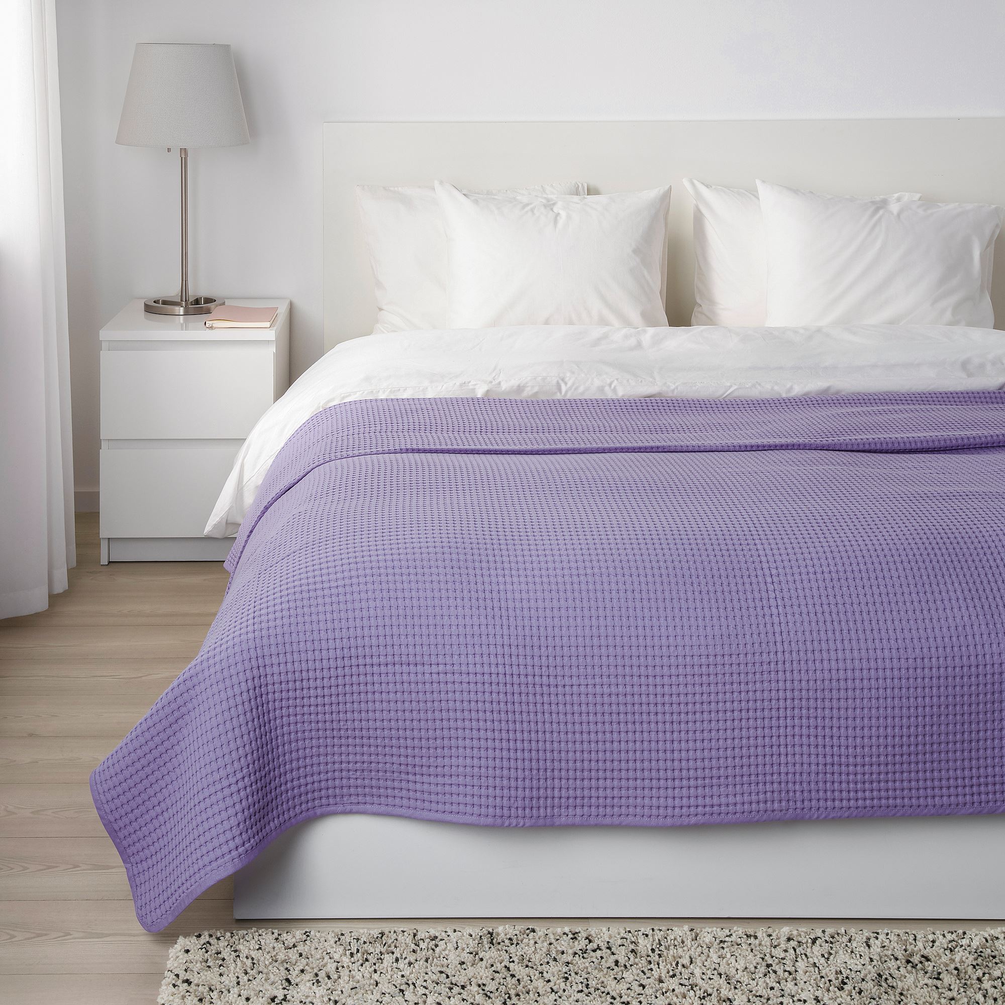 VARELD çift kişilik yatak örtüsü lila 230x250 cm IKEA Ev Tekstili