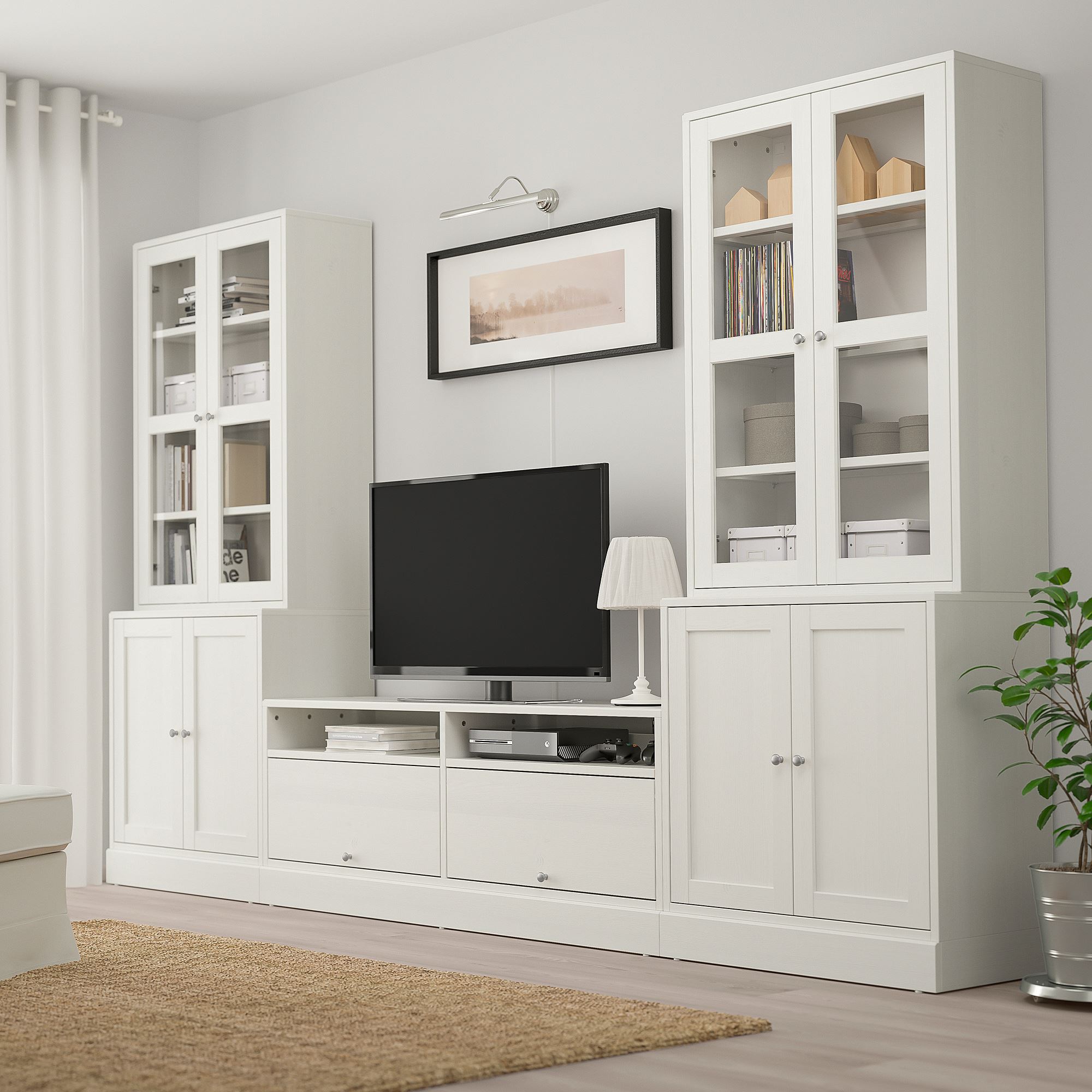 HAVSTA tv storage unit white 322x47x212 cm | IKEA TV and ...