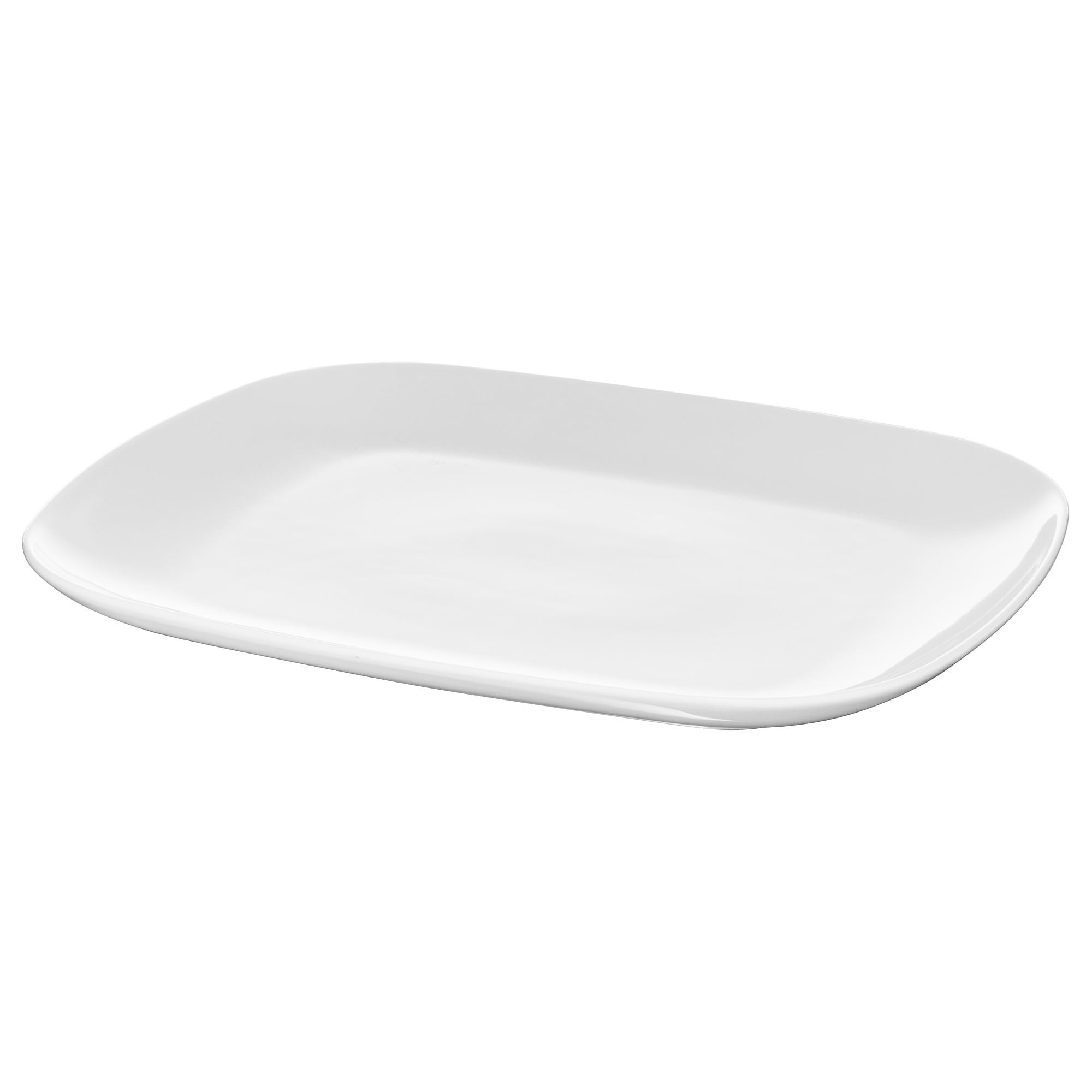 VARDERA white 31x26 cm plate IKEA
