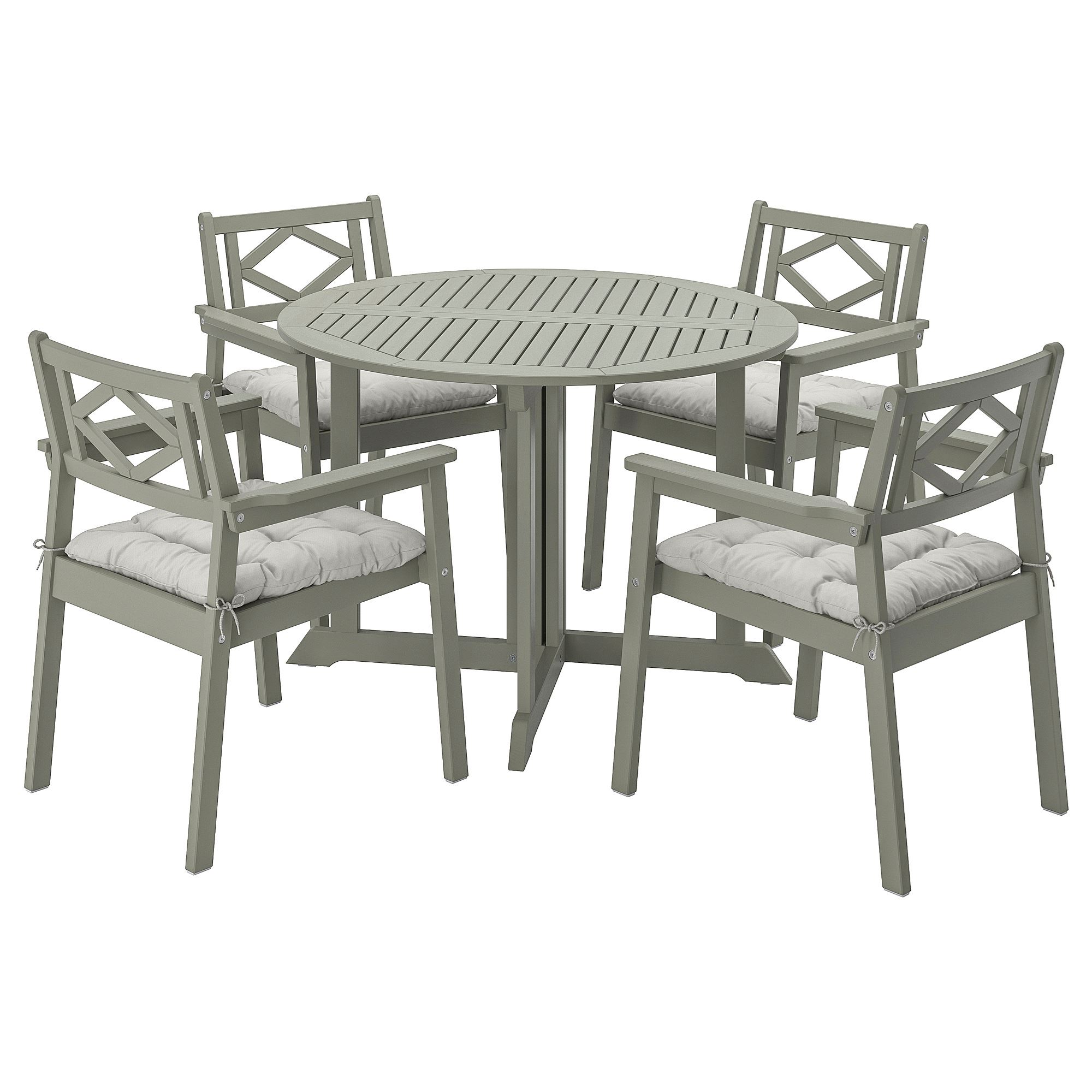 BONDHOLMEN yemek masası ve sandalye seti gri IKEA Yaz