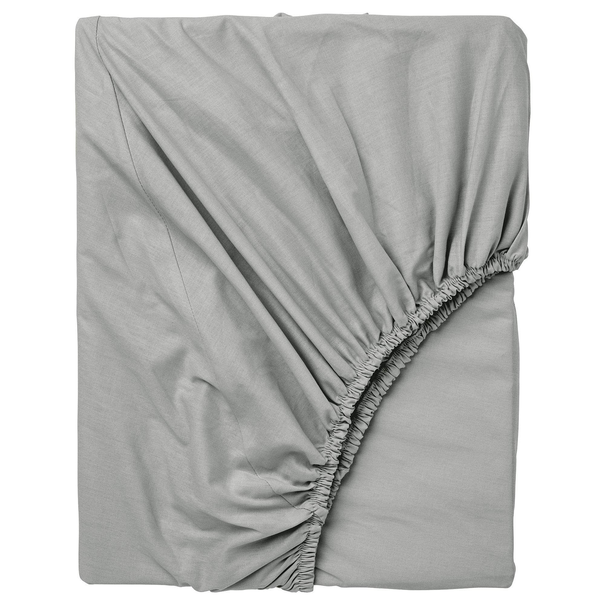 DVALA light grey fitted sheet IKEA
