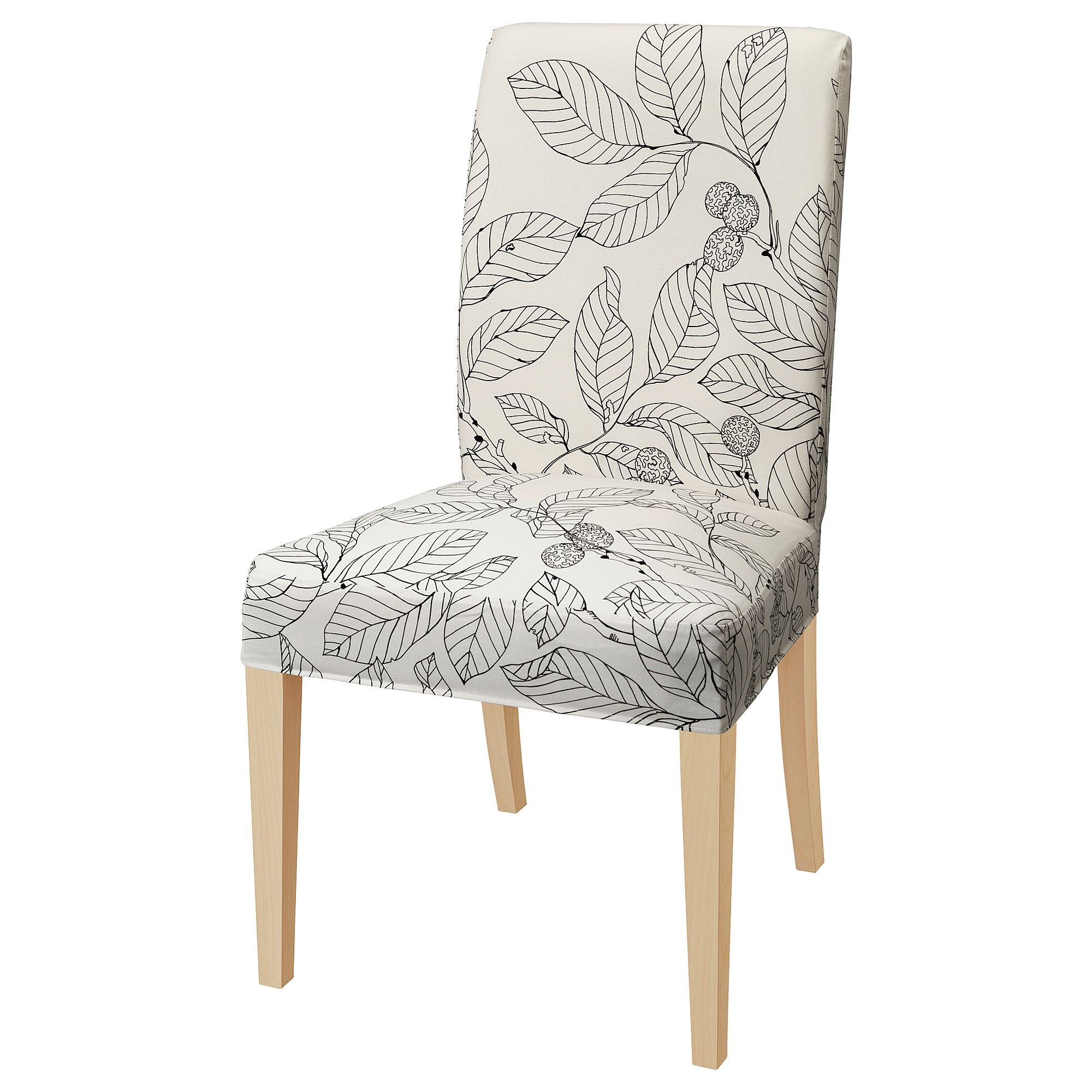 HENRIKSDAL sandalye huşvislanda siyahbeyaz IKEA Yemek