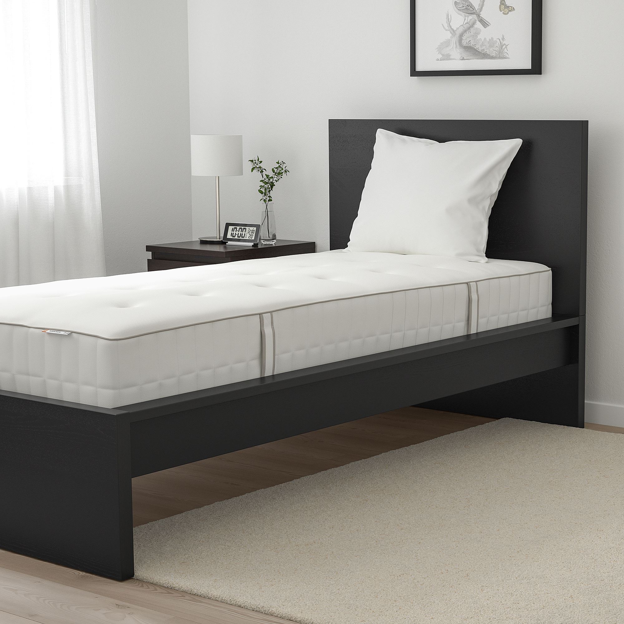 HOKKASEN tek kişilik yatak beyaz 90x200 cm IKEA Yatak
