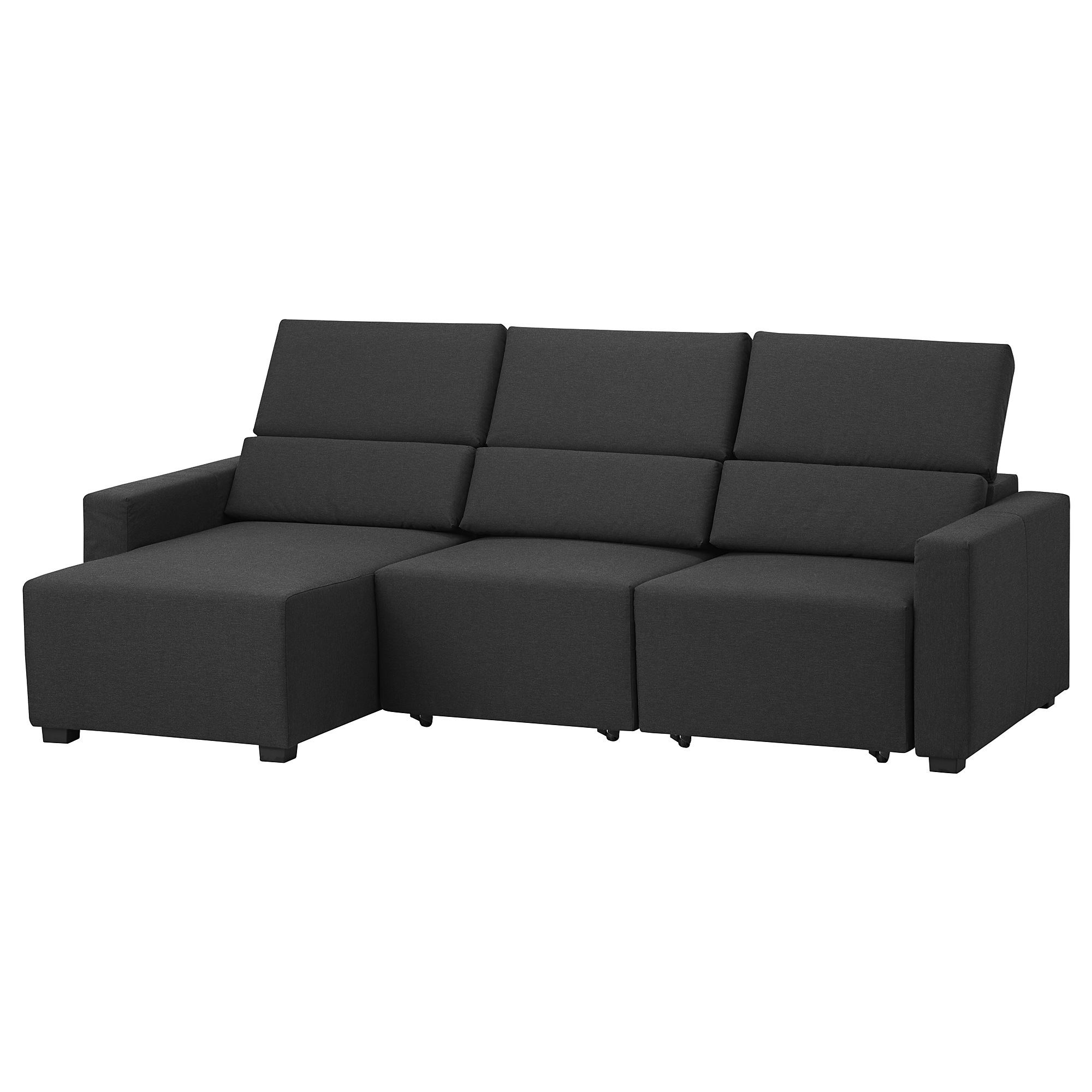 ODENSLUNDA vissle dark grey 2seat sofa and chaise longue IKEA