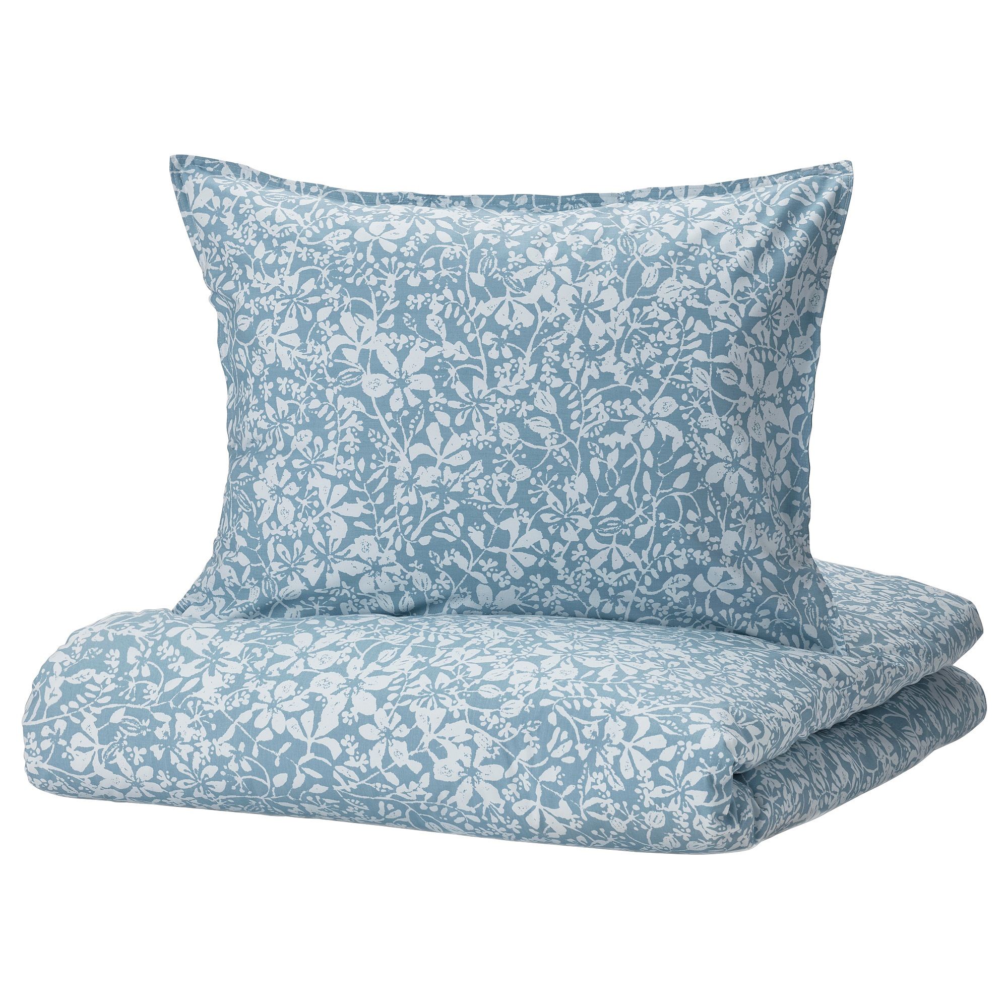 single duvet blue