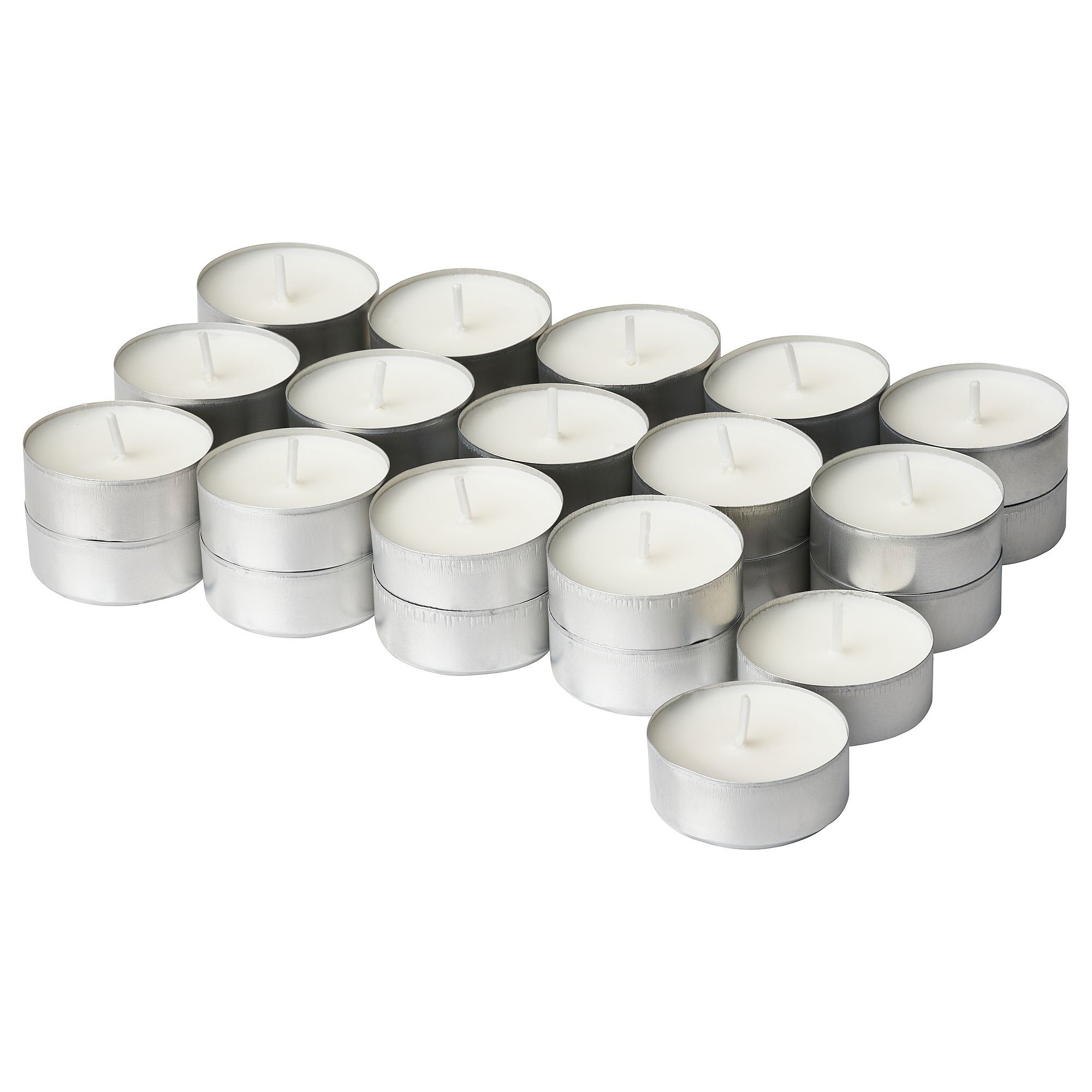 JAMLIK açık bej 3.5 saat kokulu tealight mum IKEA