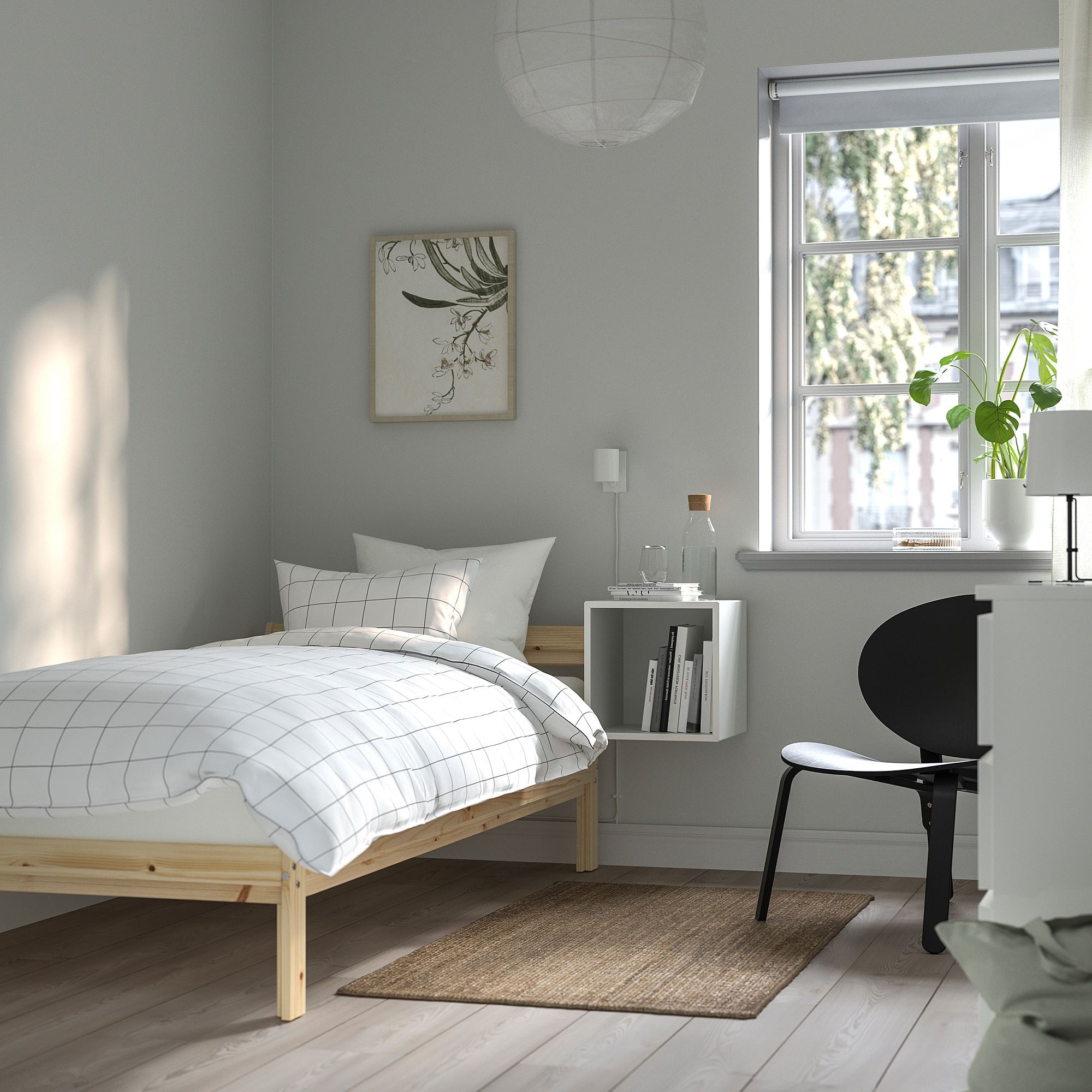 NEIDEN/LURÖY birch 90x200 cm single bed IKEA