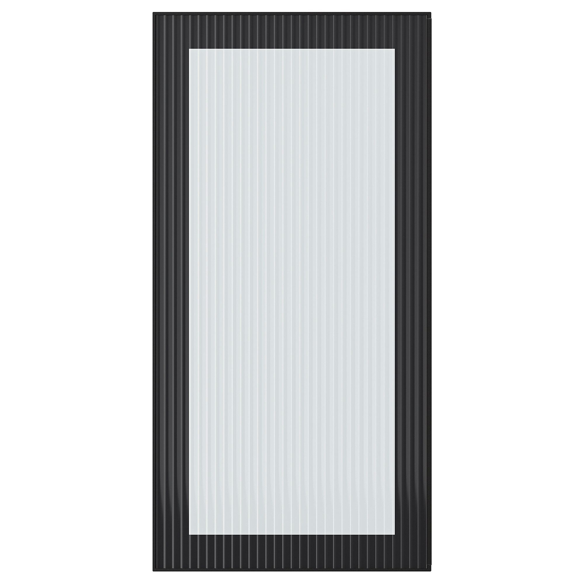 HEJSTA anthraciteembossed glass 40x80 cm glass door IKEA