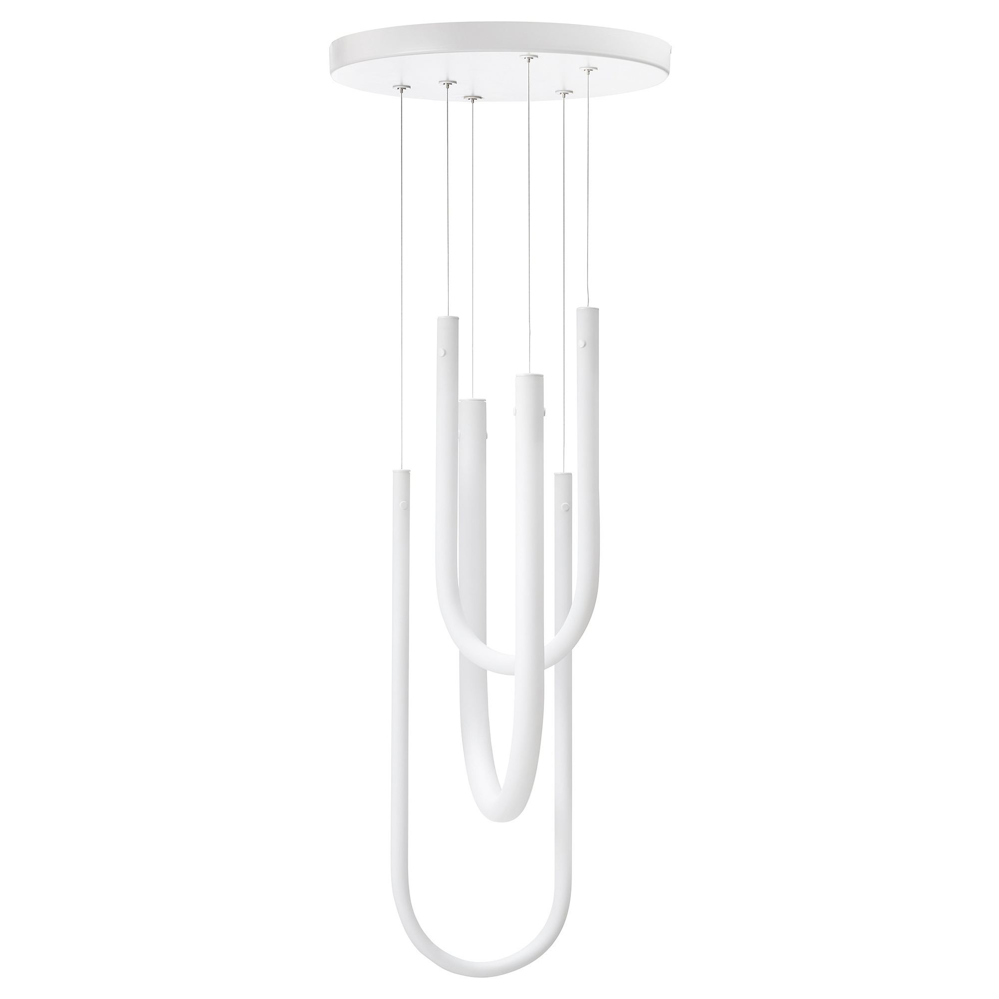 VARMBLIXT white/frosted glass LED pendant lamp IKEA
