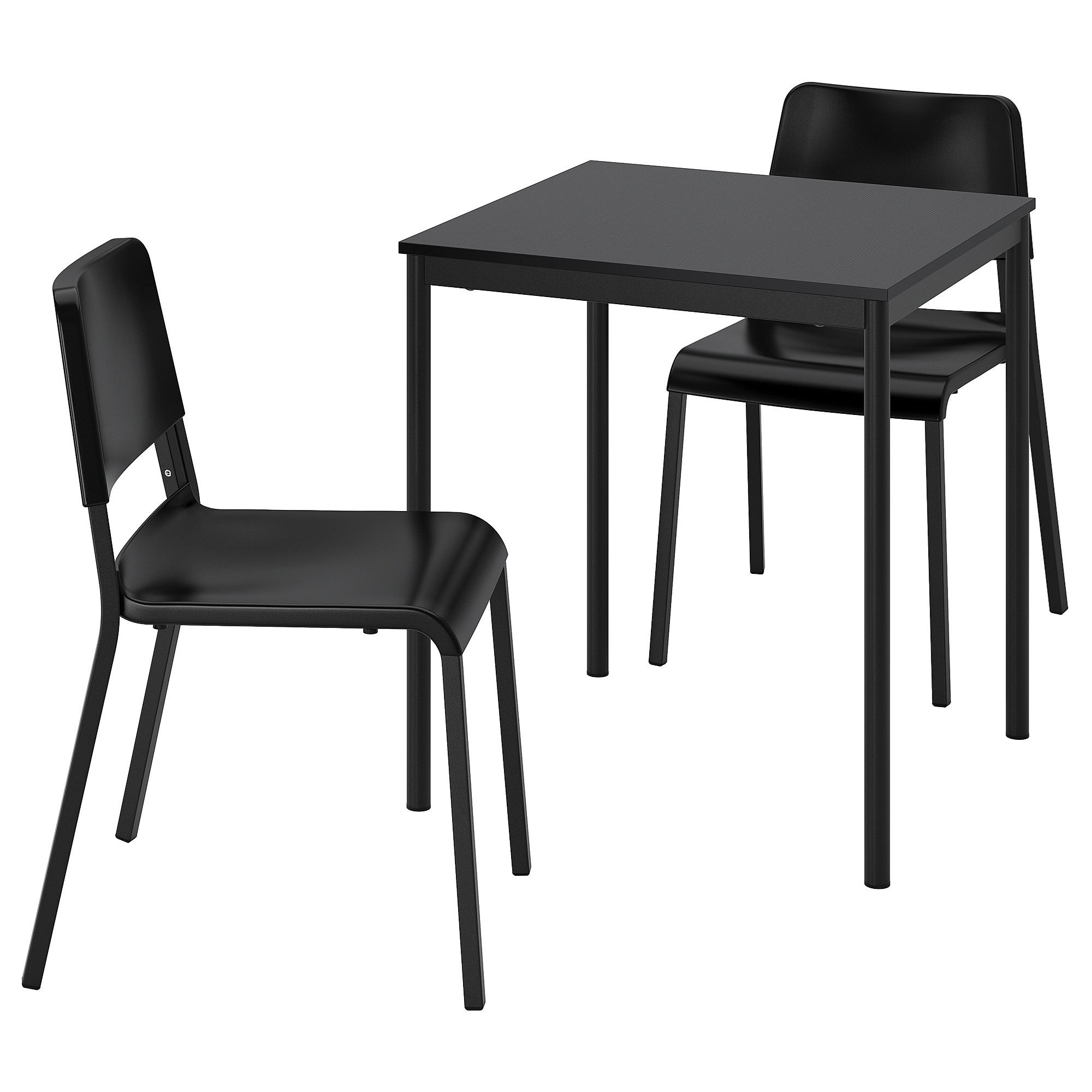 SANDSBERG/TEODORES black 2 sandalyeli kitchen table set IKEA
