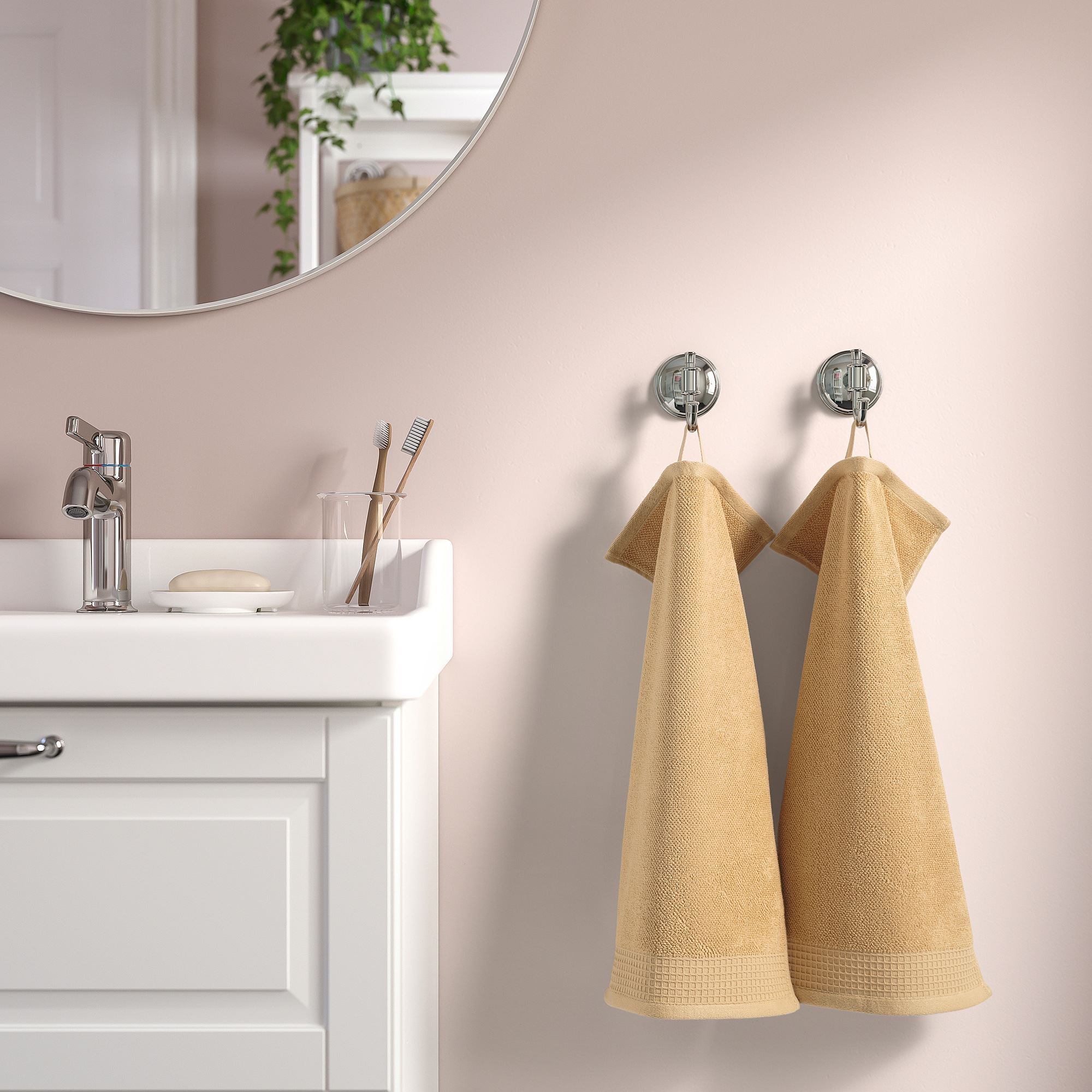 VINARN light yellow 30x50 cm hand towel IKEA