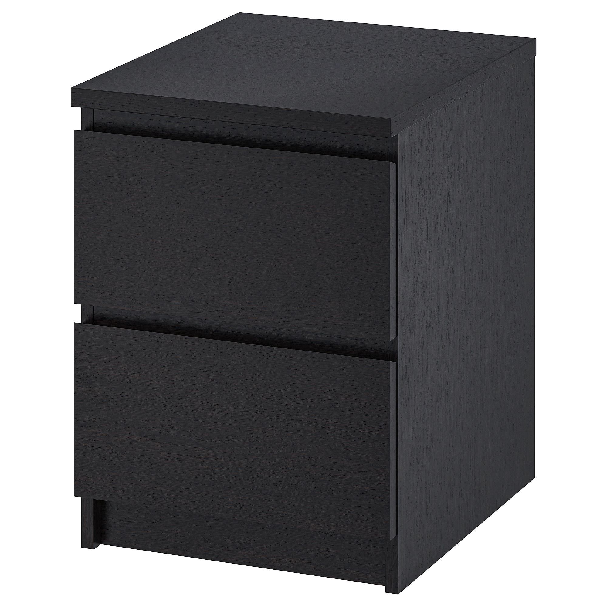 MALM blackbrown 40x55 cm bedside table IKEA