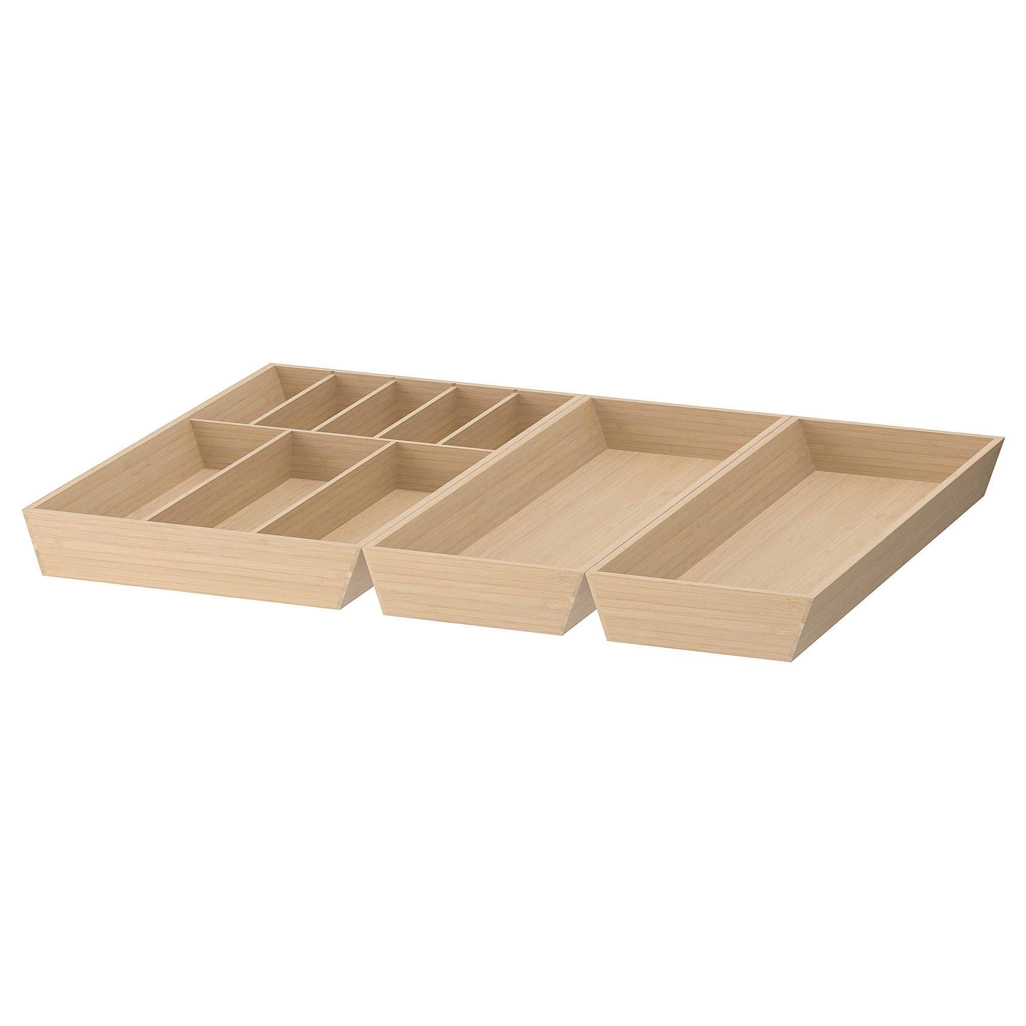 UPPDATERA bamboo 72x50 cm drawer organizer IKEA