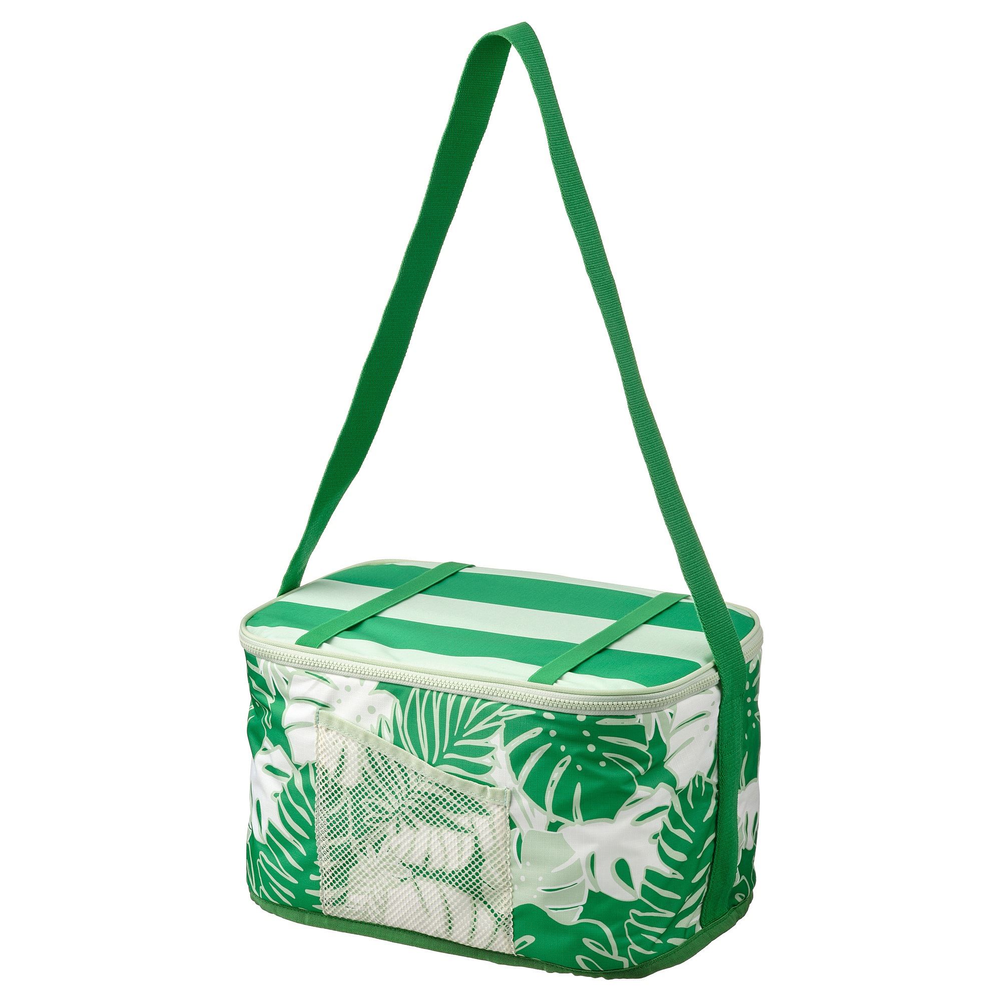 SOMMARFLOX patternedbright green 38x26x22 cm cool bag IKEA