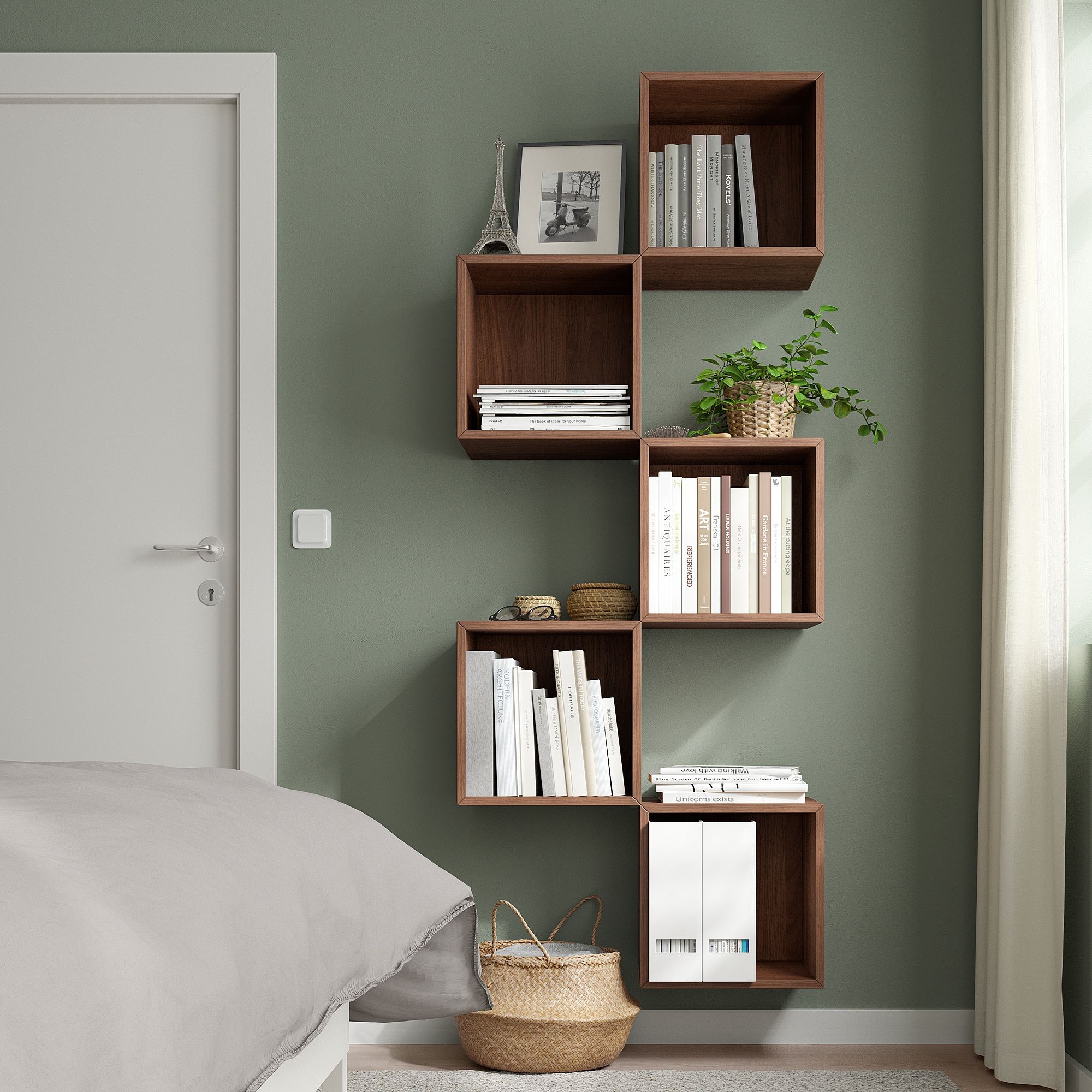 EKET walnut effect 35x25x35 cm shelving unit IKEA