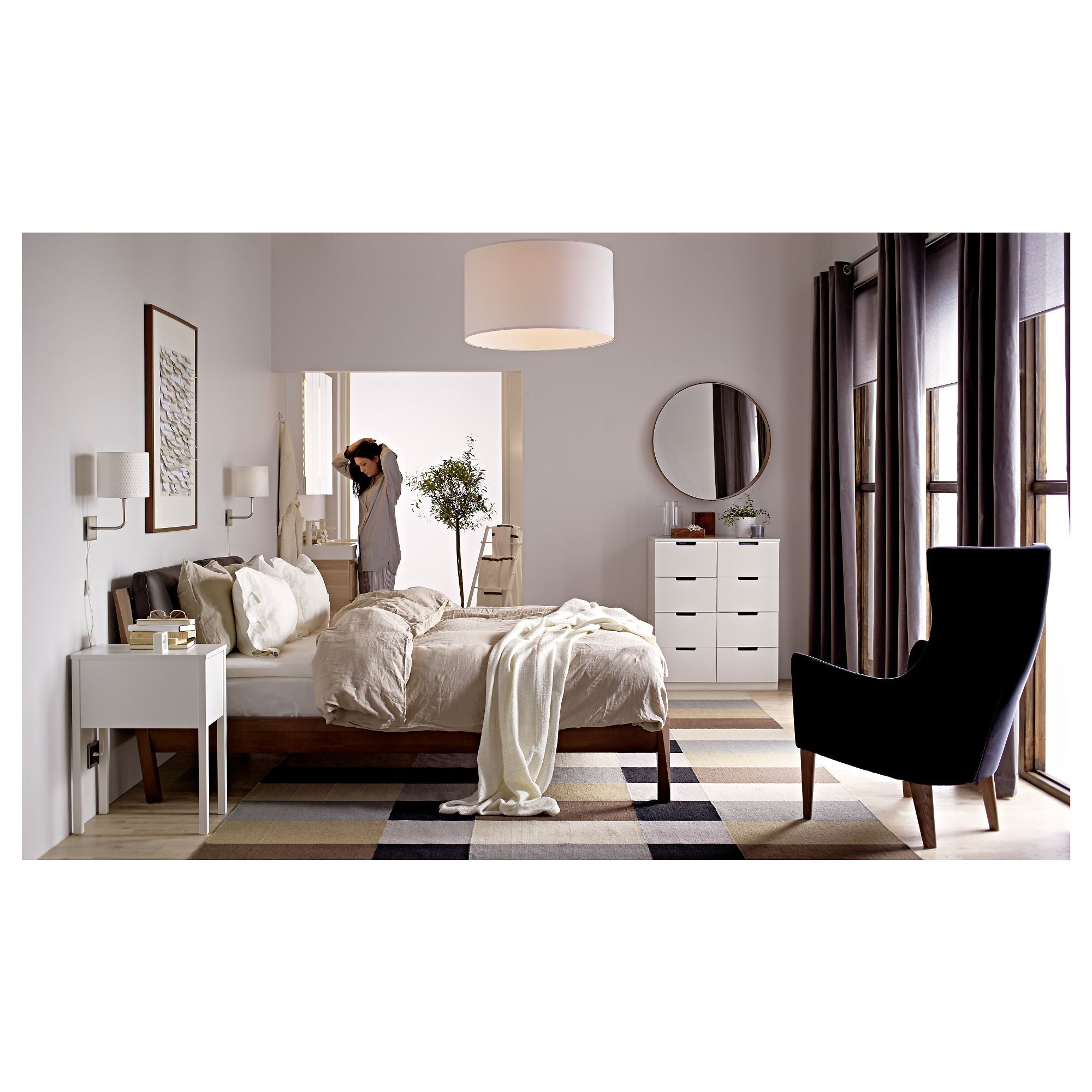 NORDLI komodin beyaz 30x50x67 cm IKEA Yatak Odaları