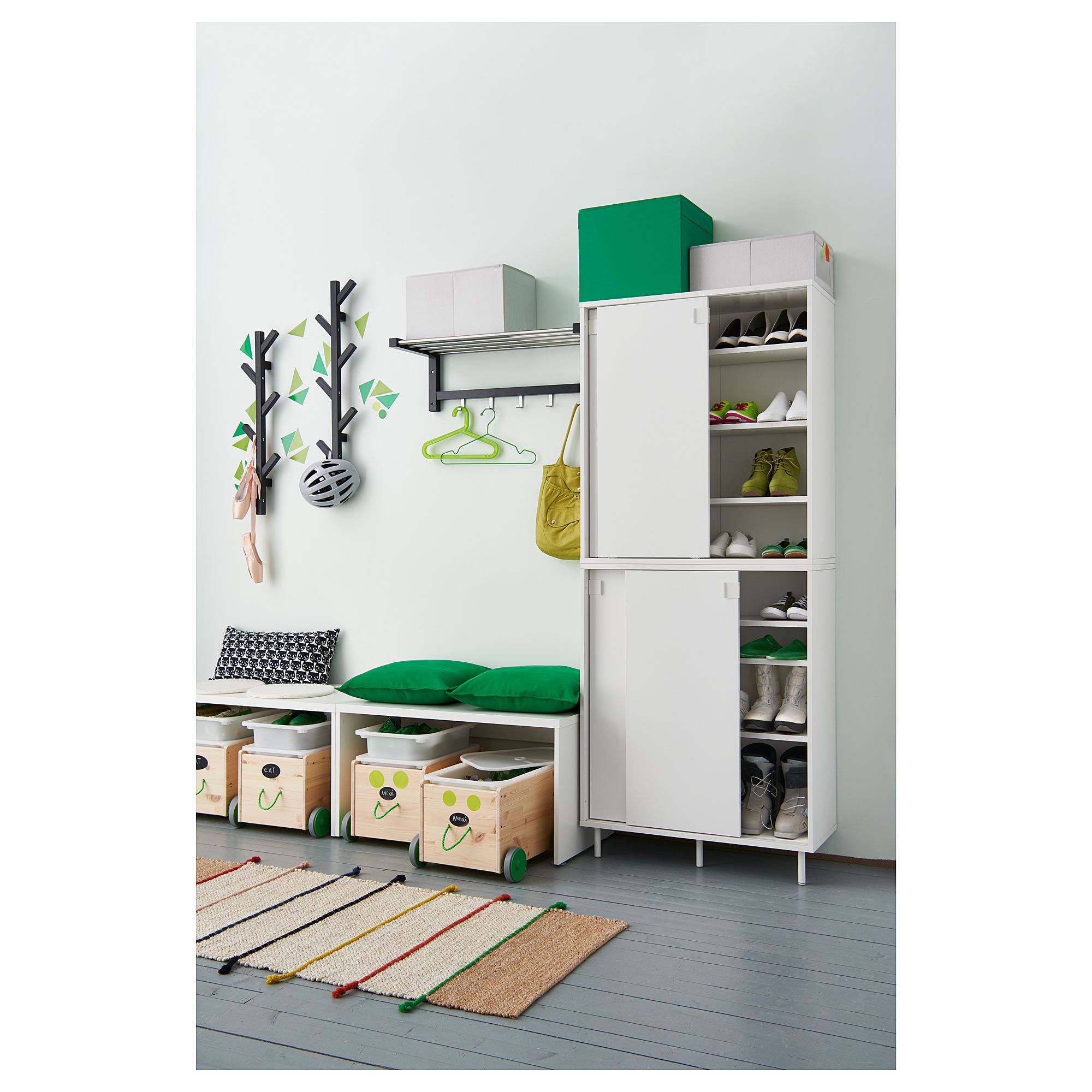 MACKAPAR shoe cabinet/storage white 80x102 cm | IKEA Hallway