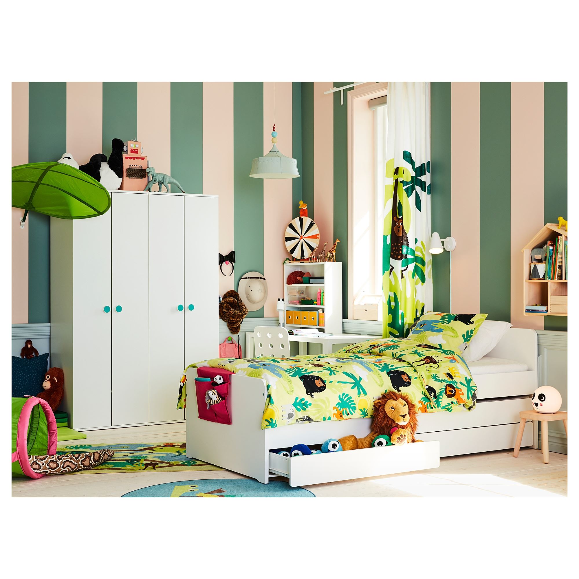 SLAKT/LURÖY white 90x200 cm single bed IKEA