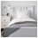 TUVALIE throw white/dark grey 120x180 cm | IKEA Home Textile