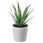artificial potted plant with pot