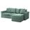 2-seat sofa bed with chaise longue