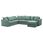 4-seat corner sofa bed and chaise longue