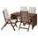 drop-leaf dining table and reclining chair set