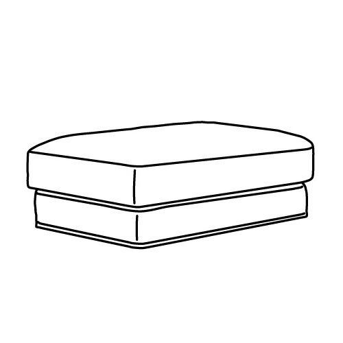 ESSEBODA tallmyra medium grey pouffe frame IKEA