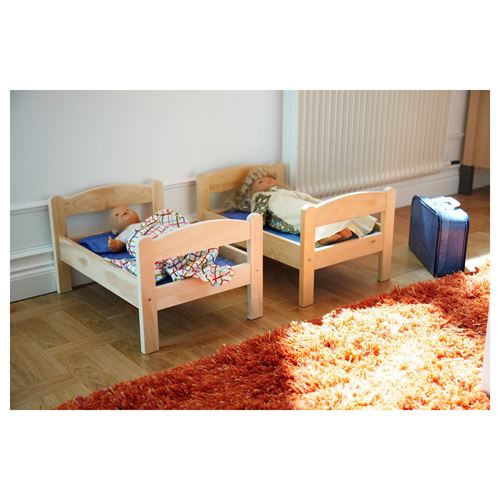 DUKTIG oyuncak bebek yatağı seti, çamdesenli, 52x36 cm