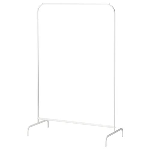 MULIG, hat and coat stand, white, 99x151 cm