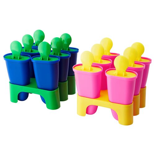 Green/Blue Ice Lolly Moulds Set of 6 IKEA 