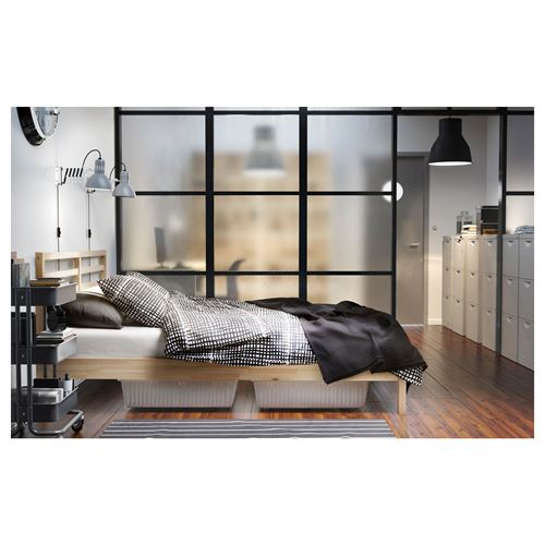 TARVA/LURÖY, double bed, pine, 140x200 cm