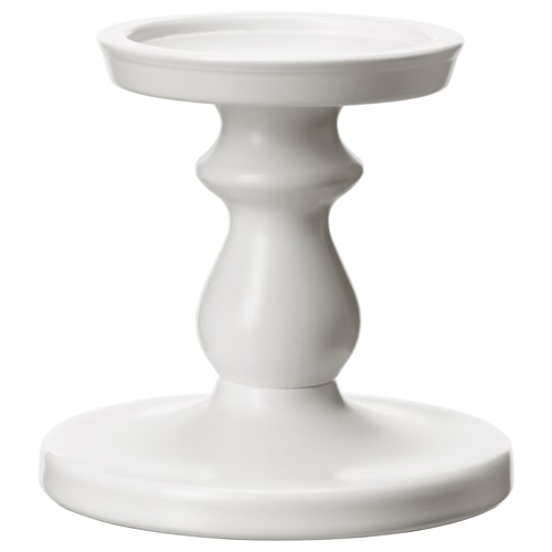 ERSATTA, candlestick, white, 13 cm
