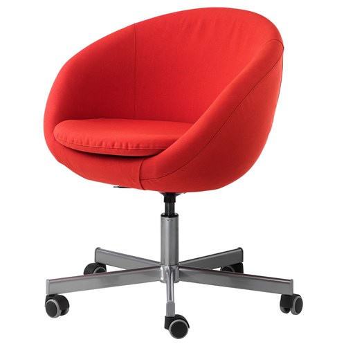 SKRUVSTA dönen sandalye vissle kırmızıturuncu IKEA