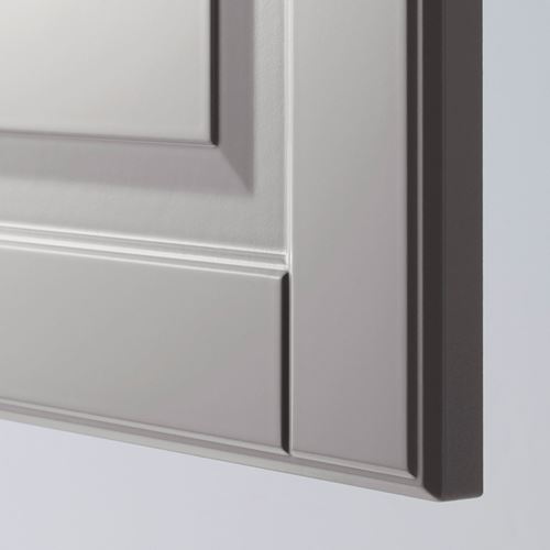 METOD/MAXIMERA, base cabinet with drawers, BODBYN grey, 80x60 cm