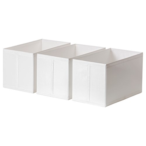 SKUBB, kutu seti, beyaz, 31x55x33 cm