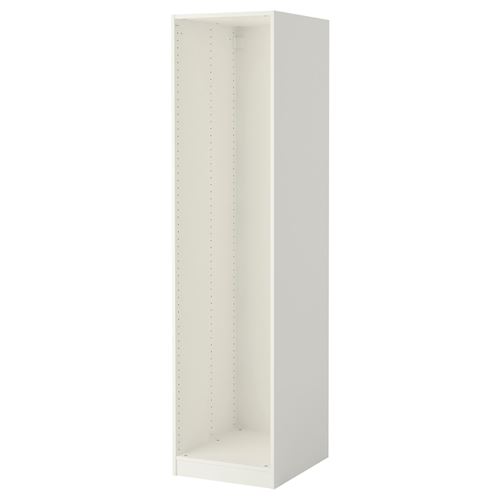 PAX, wardrobe frame, white, 50x58x201 cm
