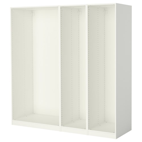 PAX, wardrobe frame, white, 200x58x201 cm