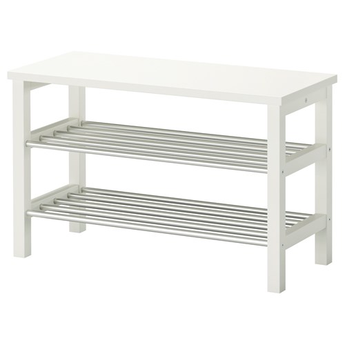 TJUSIG bench with shoe storage white 81x50 cm IKEA Hallway