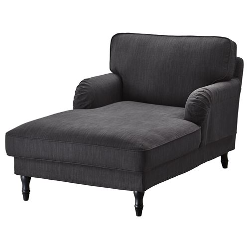 STOCKSUND, koltuk/uzanma koltuğu/kanepe ayağı, siyah