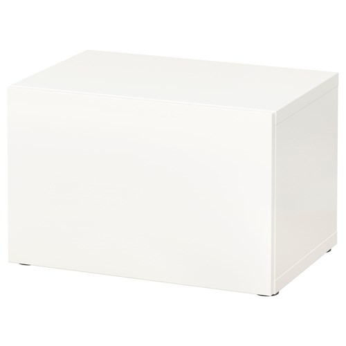 BESTA/LAPPVIKEN, shelving unit, white, 60x40x38 cm