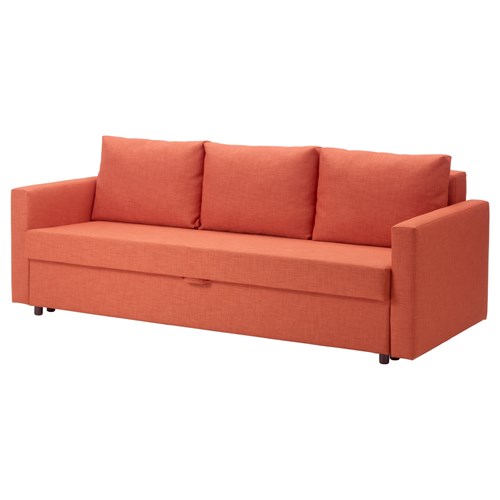 FRIHETEN 3seat sofabed skiftebo dark orange IKEA