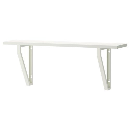 EKBY ÖSTEN/LERBERG duvar rafı ve raf ayağı beyaz 79x19 cm IKEA