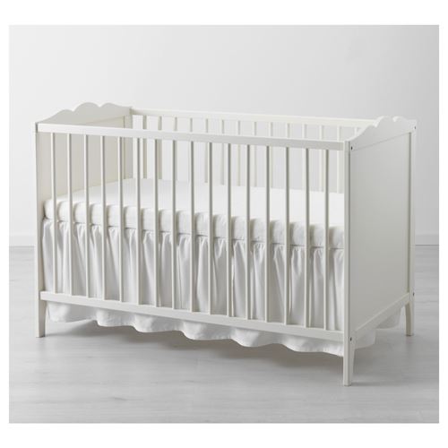 LEN bebek karyolası eteği beyaz 60x120 cm IKEA Ev Tekstili