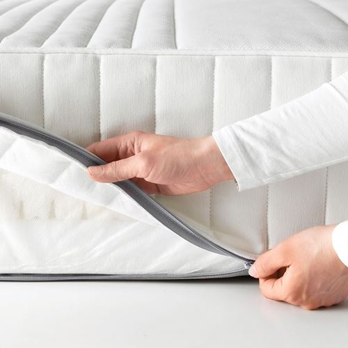 MYRBACKA, çift kişilik yatak, beyaz, 140x200 cm