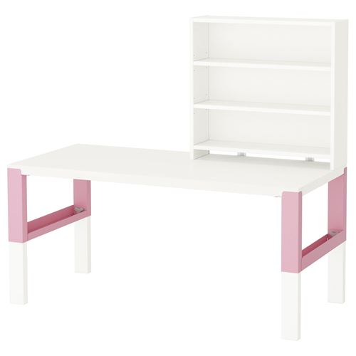 Pahl Desk And Bookcase White Pink 128x58 Cm Ikea Children S Ikea
