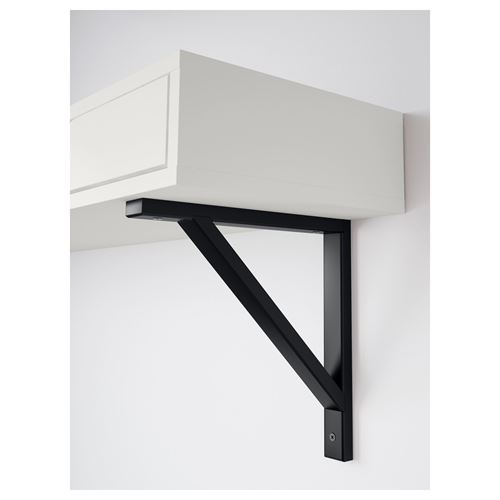 EKBY ALEX/VALTER çekmeceli duvar rafı beyazsiyah 119x28 cm IKEA