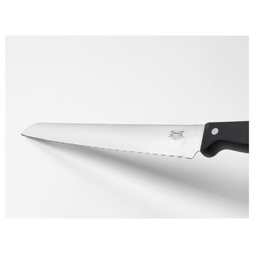 VARDAGEN, ekmek bıçağı, koyu gri, 23 cm