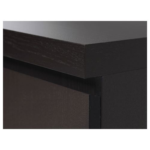 MALM, desk, blackbrown, 140x65 cm